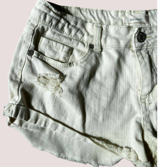 Blue Asphalt Distressed Short Shorts, Size 9/29 - Picture 3 of 6